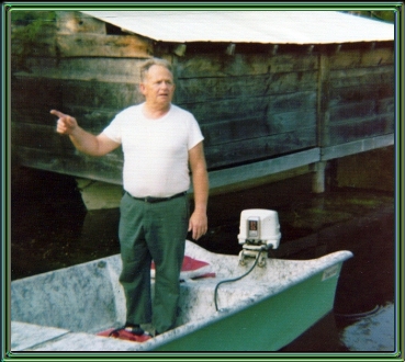 My brother, his boat and the boathouse