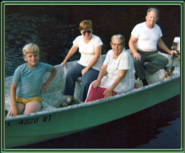 My brother, brother-in-law, and nephew on the canal